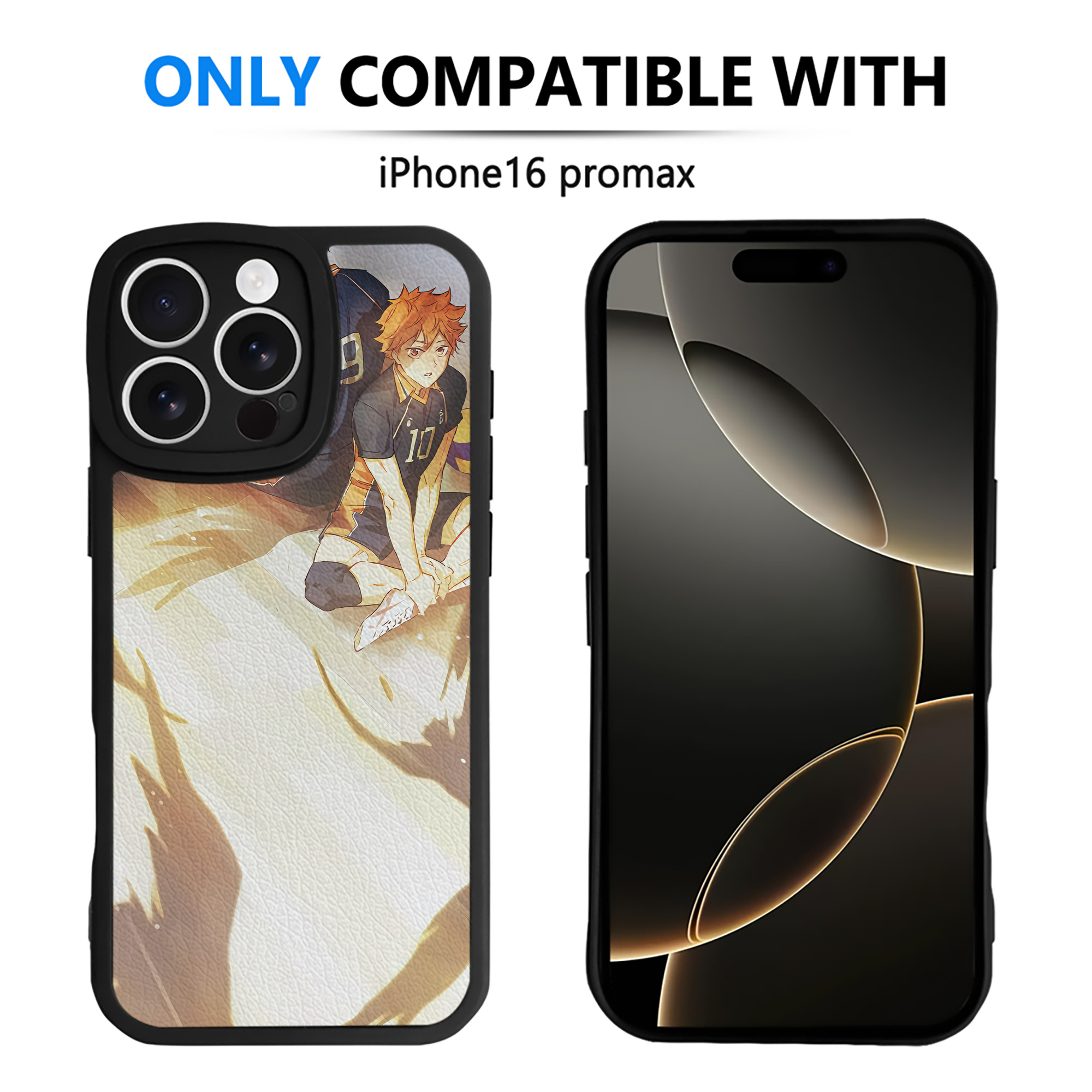 （画像用） ハイキュー!! Haikyu!! 【iPhone 16シリーズ対応】シリコンスマホケース（レザー調） 材質：シリコン